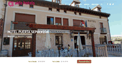 Desktop Screenshot of hotelpuertasepulveda.net