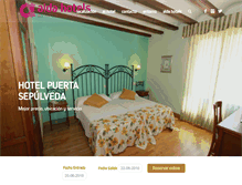 Tablet Screenshot of hotelpuertasepulveda.net